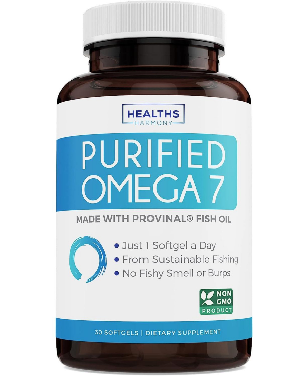 Purified Omega 7 Softgels (Non-gmo) Provinal Provides a Pure Omega 7 Supplement Made from Peruvian Anchovy - Fish Oil - All The Palmit