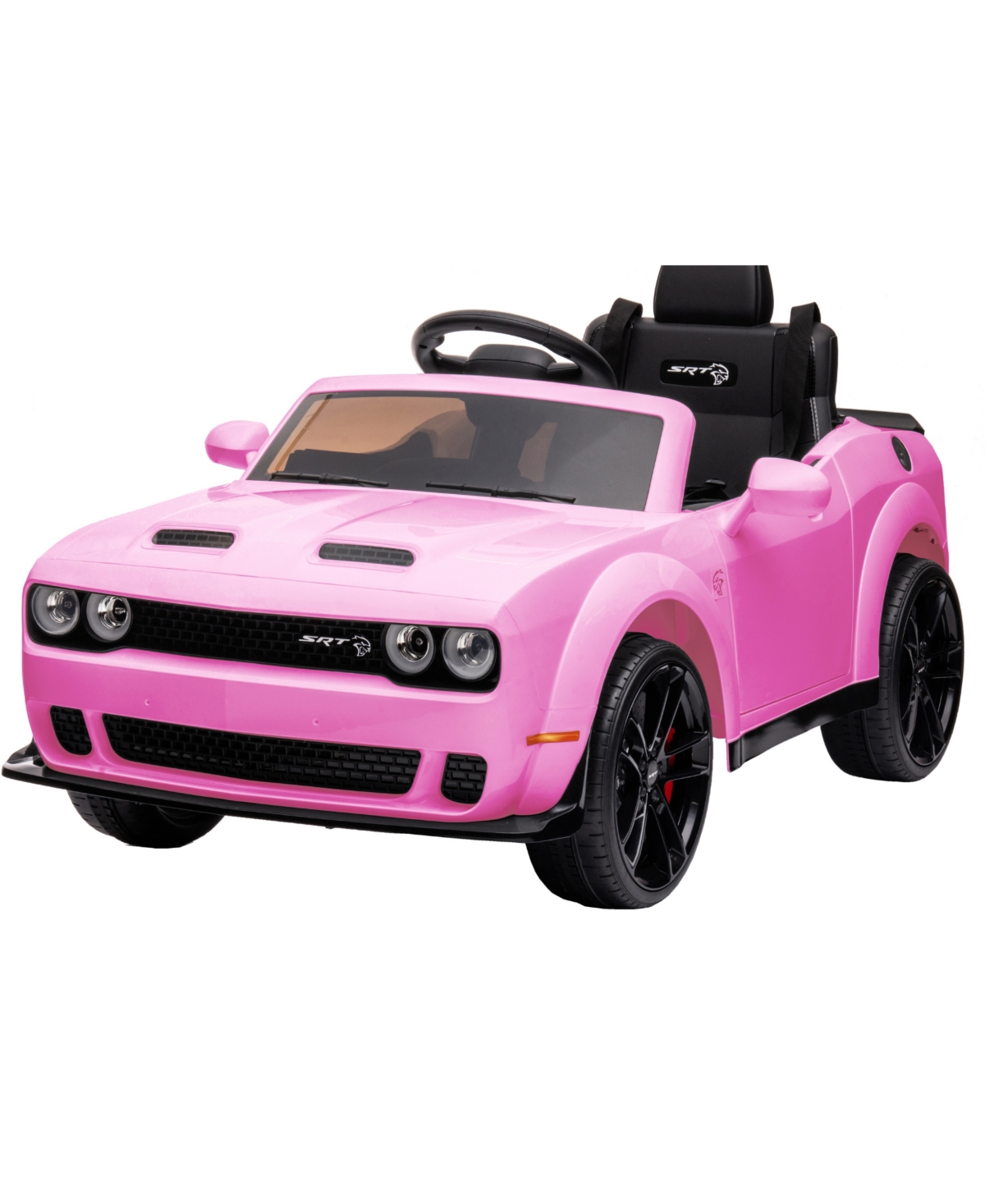 Best Ride On Cars Kids' Dodge Challenger, 12v In Pink