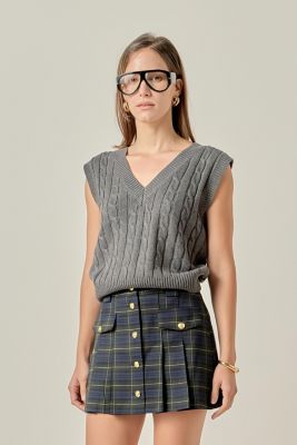 Women's Cable Knit Chunky Vest