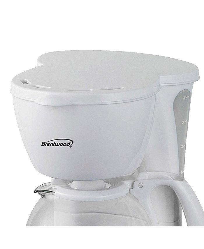 Brentwood Appliances Brentwood 4 Cup Coffee Maker White Macy's