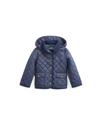Toddler and Little Girls Quilted Water-Repellent Barn Jacket