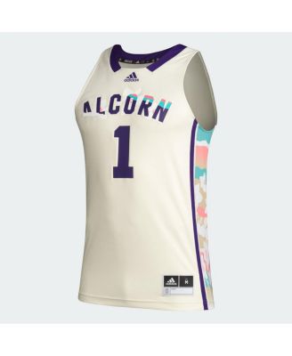 Men's #1 Khaki Alcorn State Braves Honoring Black Excellence Basketball Jersey