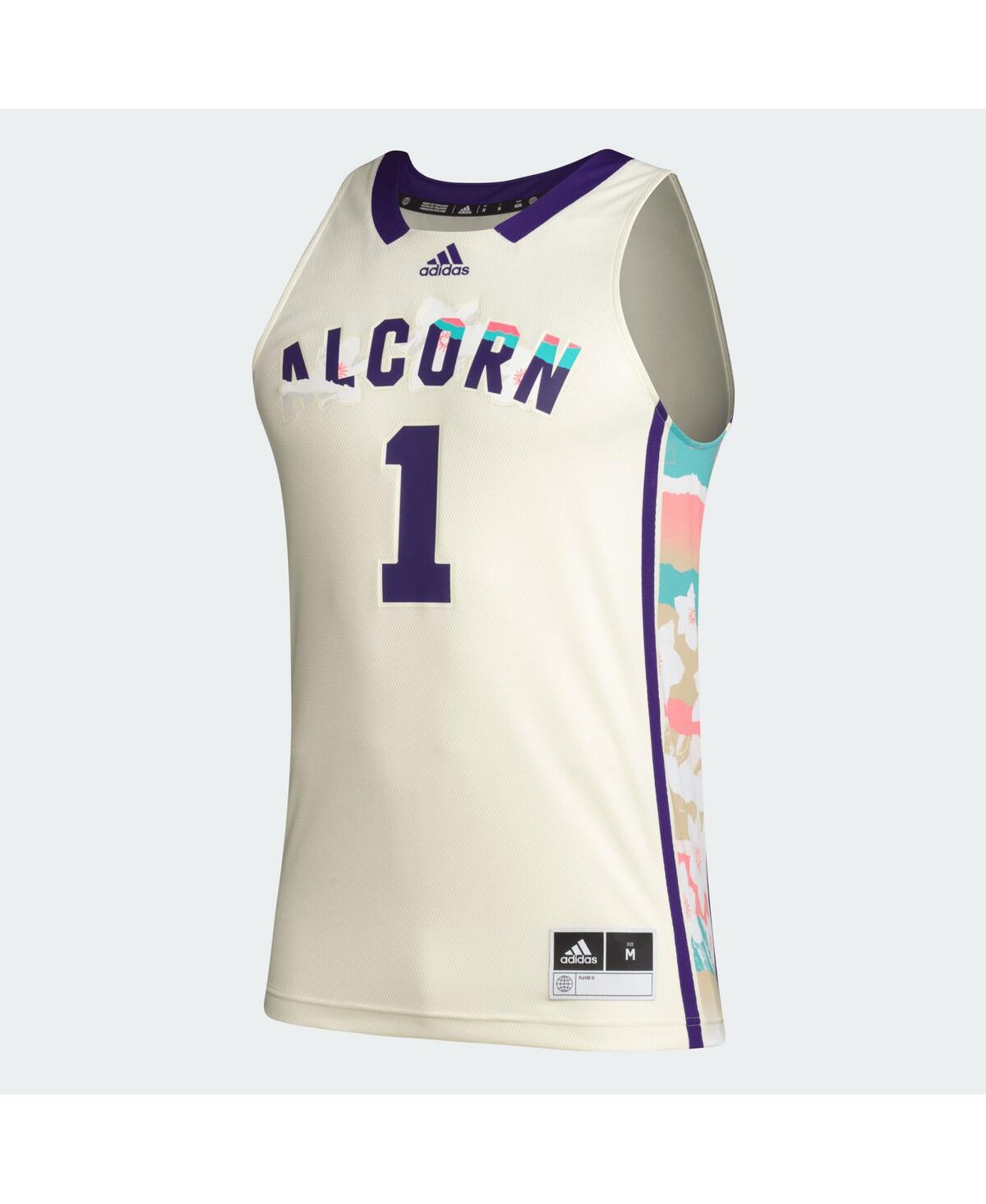 Men's adidas #1Alcorn State Braves Honoring Black Excellence Basketball Jersey - Khaki