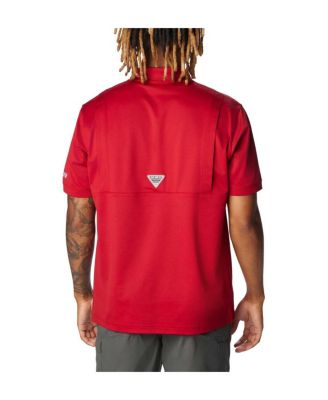 Men's Crimson Alabama Crimson Tide PFG Tamiami Omni-Shield Polo Shirt