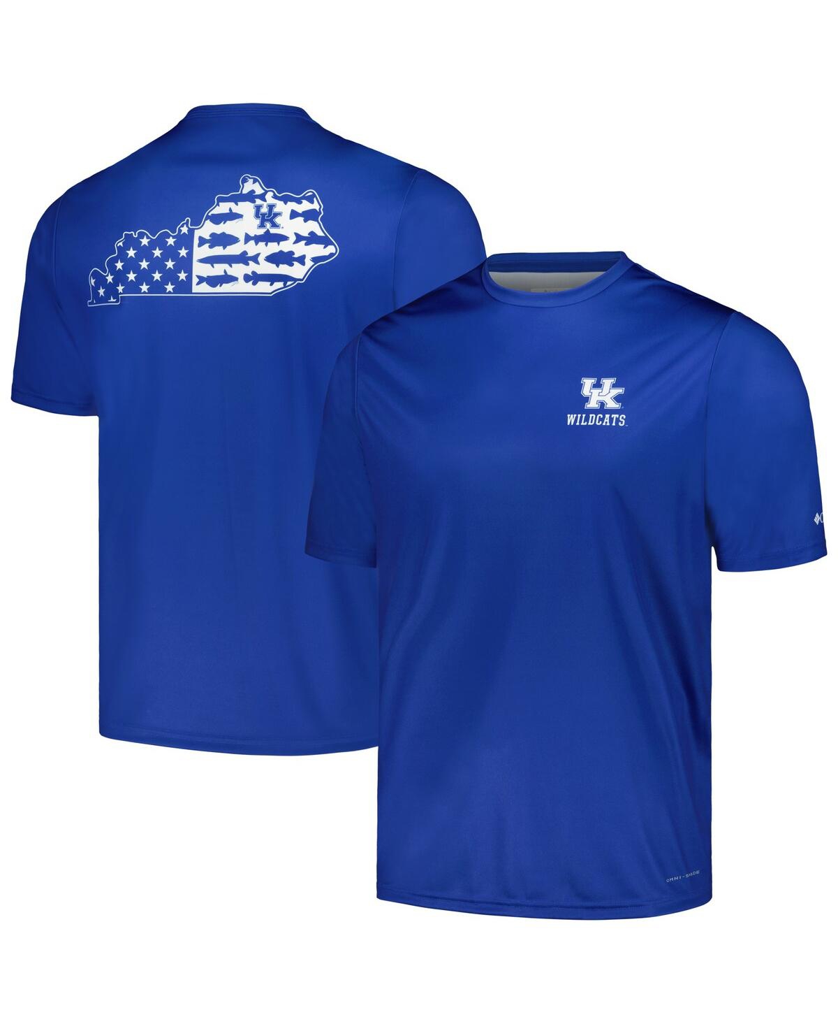 Columbia Men's  Royal Kentucky Wildcats Terminal Tackle State Omni-shade T-shirt