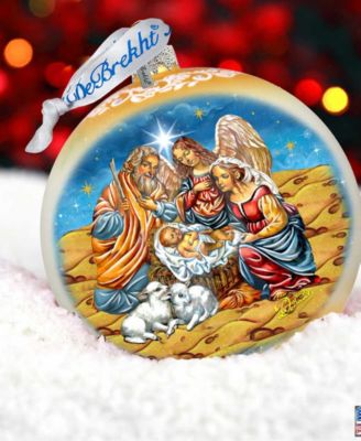 Regal Nativity Lg Holiday Mercury Glass Collectible Ornaments G. DeBrekht