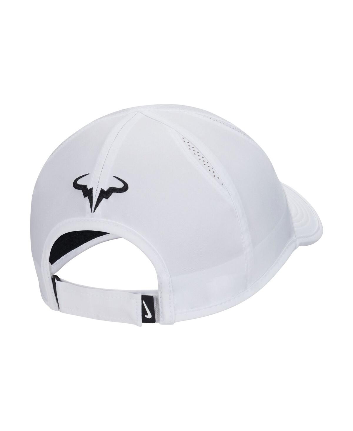 Shop Nike Men's  White Rafael Nadal Featherlight Club Performance Adjustable Hat