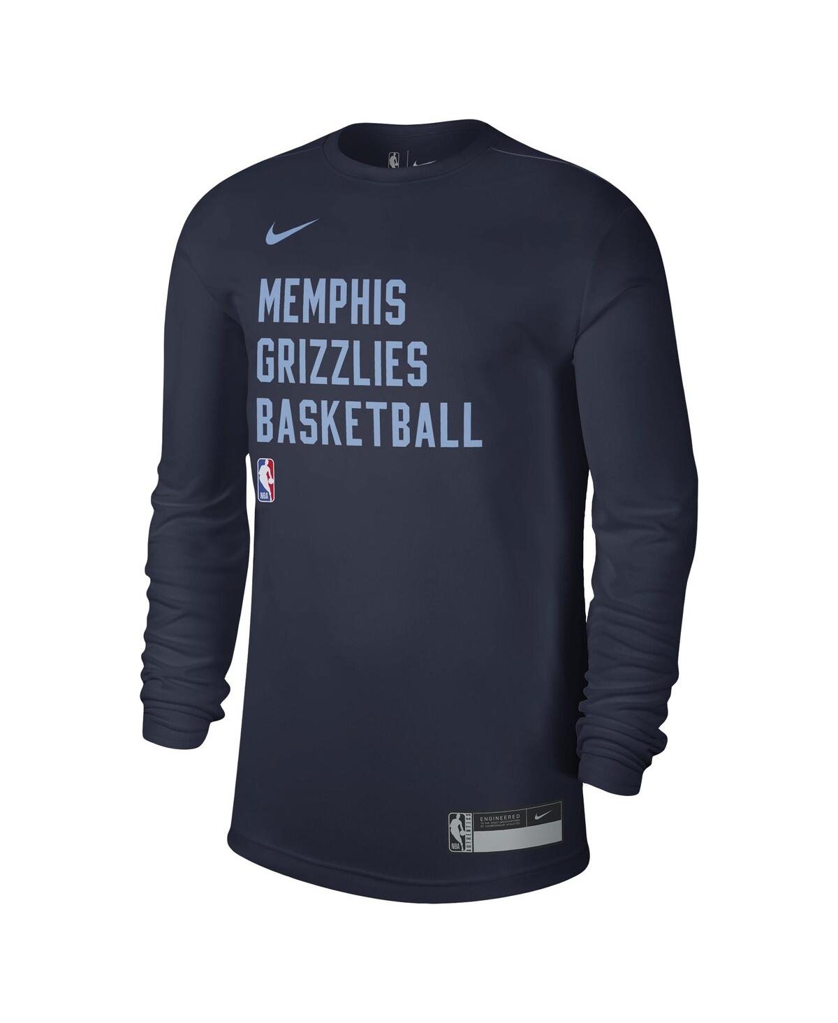 Nike Men's And Women's  Navy Memphis Grizzlies 2023/24 Legend On-court Practice Long Sleeve T-shirt In Navy