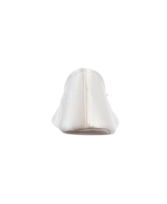 Women's Satin Ballerina Slippers with Bow