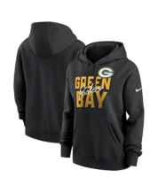 Green Bay Packers Pro Standard Women's Neon Fleece Pullover Hoodie - Black