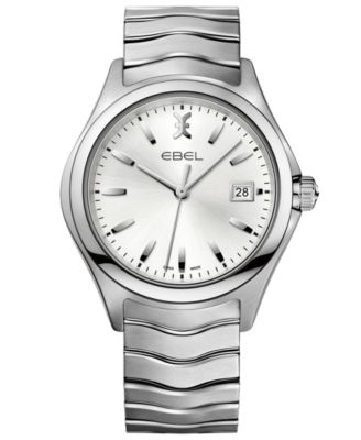 Ebel - Men's Swiss Wave Stainless Steel Bracelet Watch 40mm 1216200
