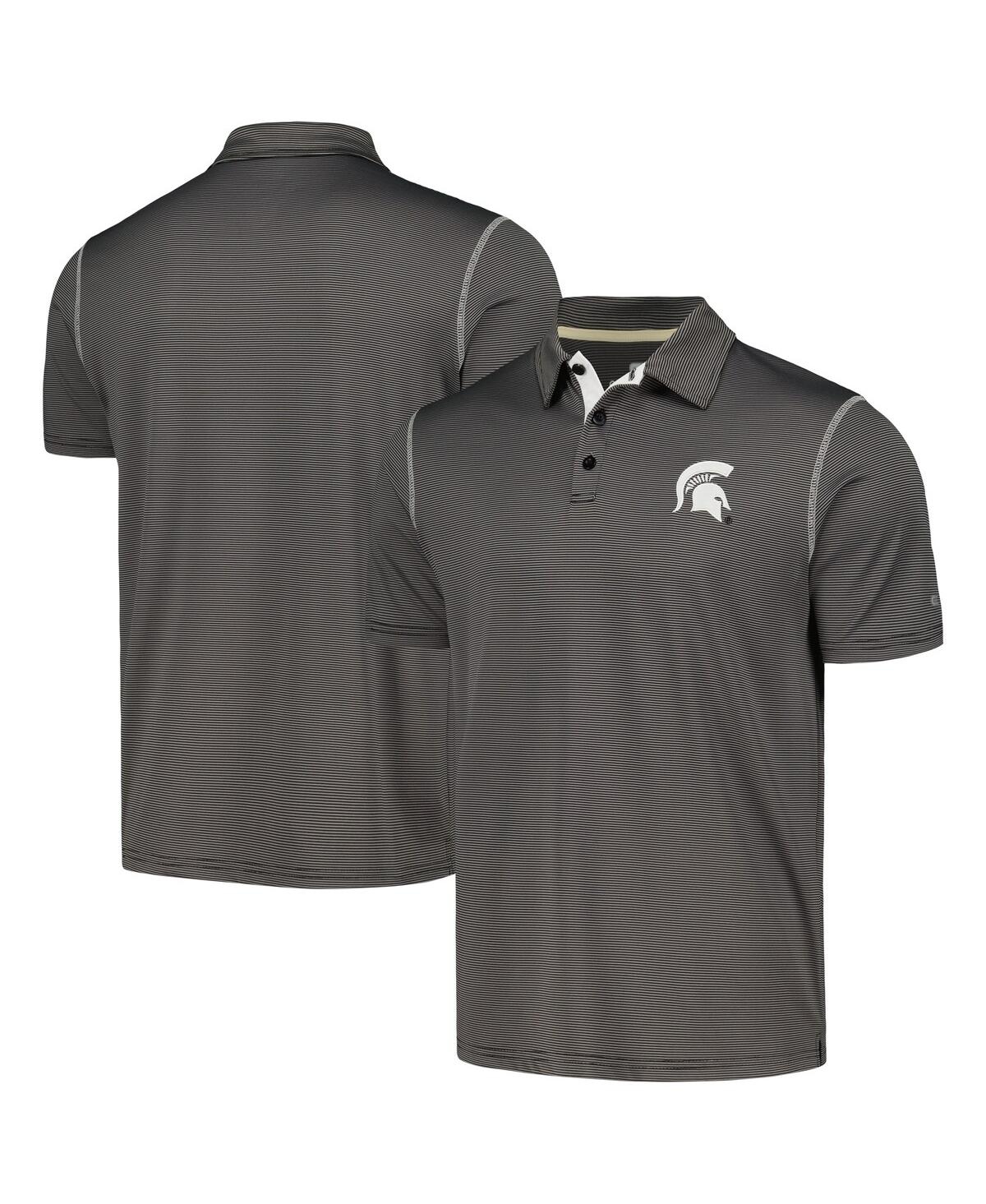 Shop Colosseum Men's  Gray Michigan State Spartans Cameron Polo Shirt