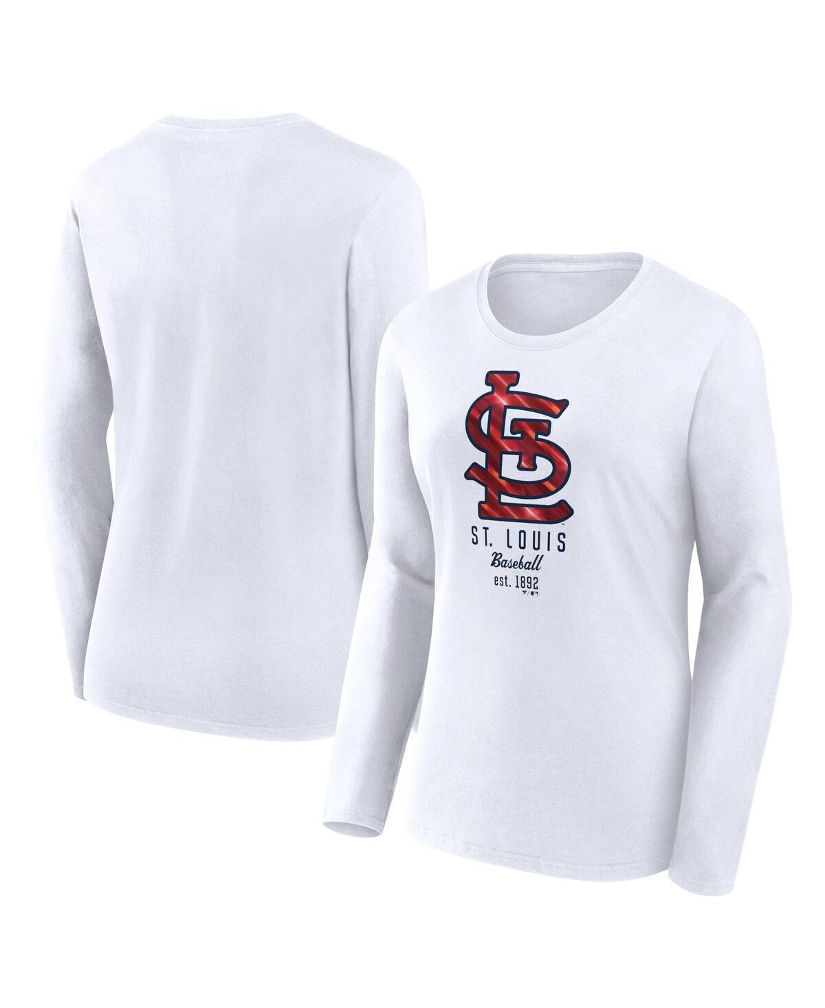 Women's St. Louis Cardinals Fanatics Branded Black Taylor Plus Size Long  Sleeve T-Shirt