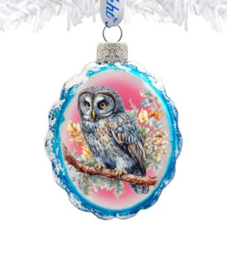 Owl Keepsake Mercury Christmas Glass Ornaments G. DeBrekht