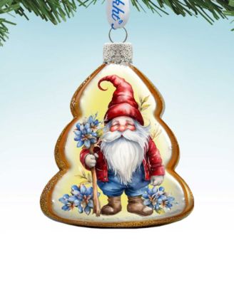 Christmas Gnome Keepsake Mercury Glass Christmas Ornaments G. DeBrekht