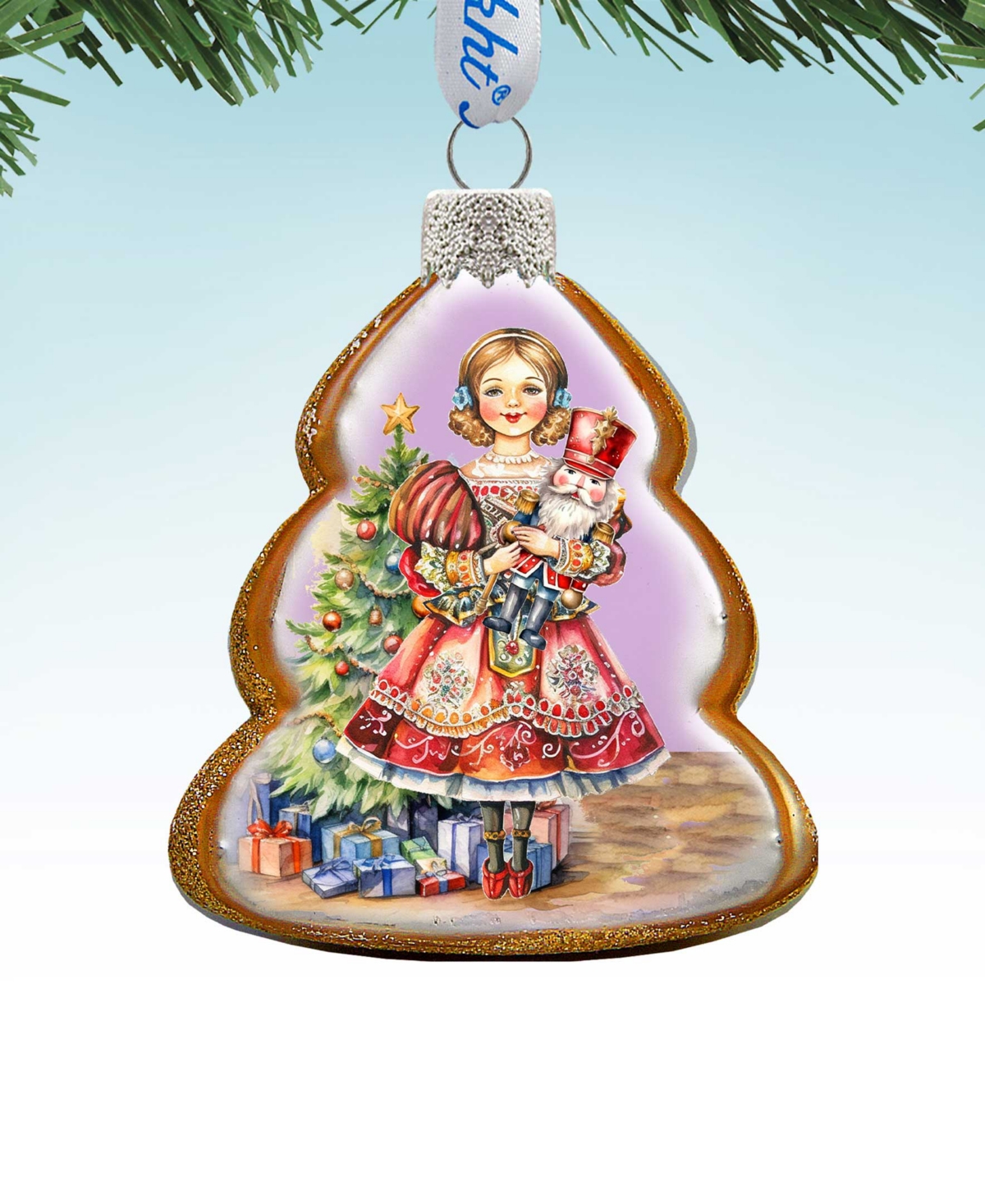 Shop Designocracy Clara Keepsake Mercury Glass Christmas Ornaments G. Debrekht In Multi Color
