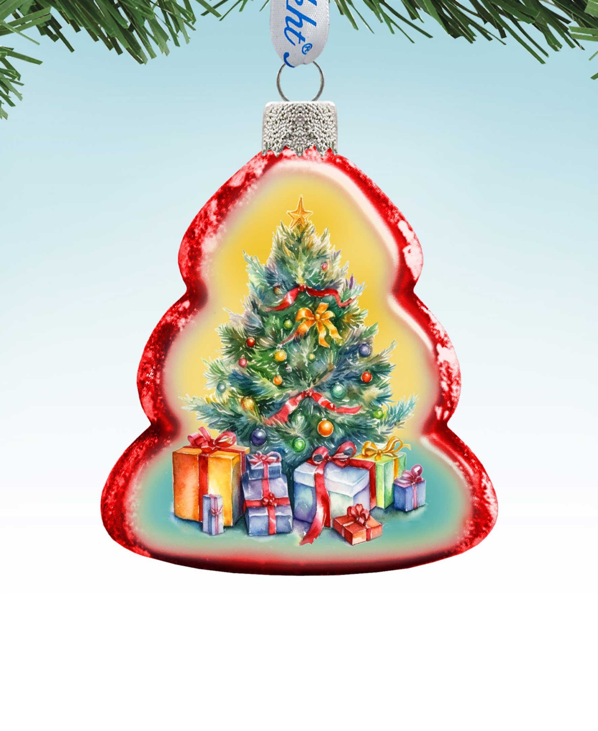 Designocracy Christmas Tree Keepsake Mercury Glass Christmas Ornaments G. Debrekht In Multi Color