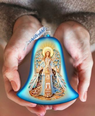 Light-Bearing Angel Bell Christmas Mercury Glass Ornaments G. DeBrekht