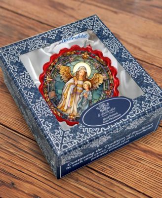 Guardian Angel Wreath Mercury Christmas Glass Ornaments G. DeBrekht