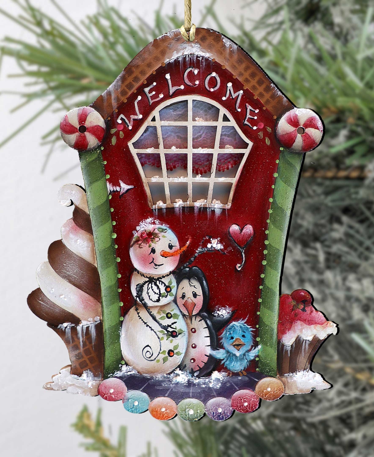 Shop Designocracy A Season Of Sweet Christmas Wooden Ornaments Holiday Decor J. Mills-price In Multi Color