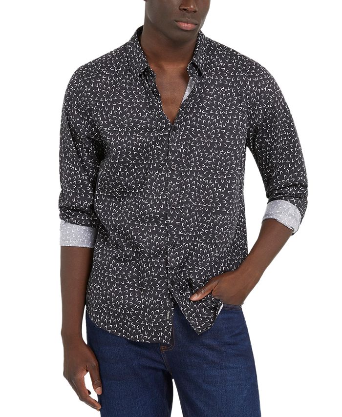Guess mens 2024 floral shirt
