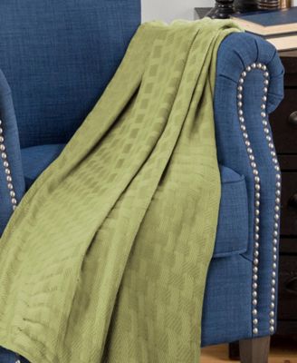 Basket Weave All Season Cotton Blanket, Full/Queen