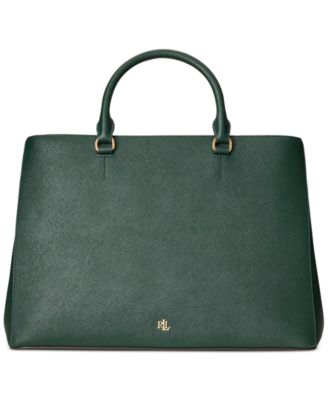 Lauren Ralph Lauren - Crosshatch Leather Large Hanna Satchel