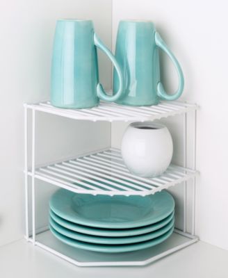 3-Tier Kitchen Corner Shelf Rack, 9" x 8"