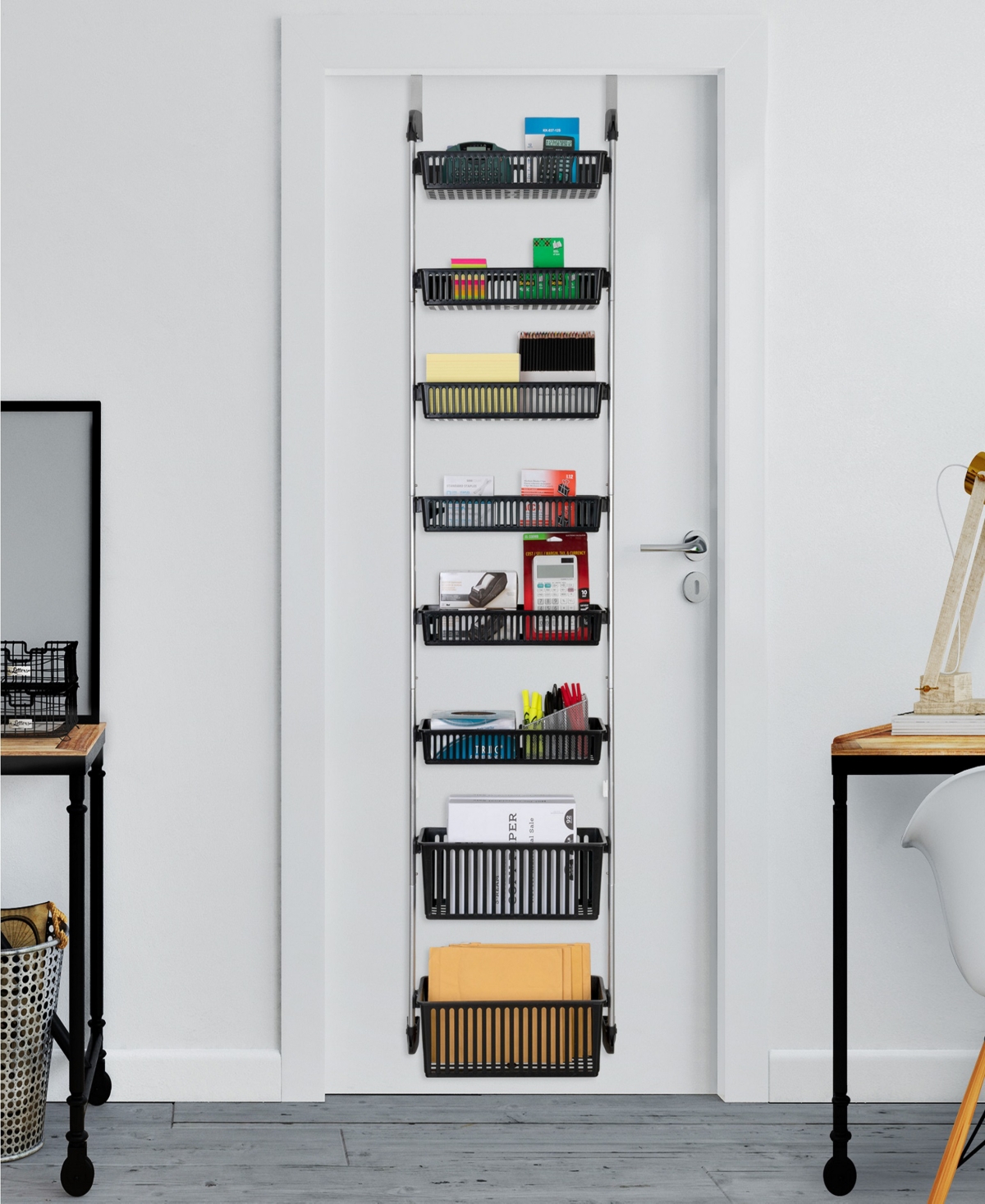 Shop Smart Design 8-tier Over-the-door Hanging Pantry Organizer In Black