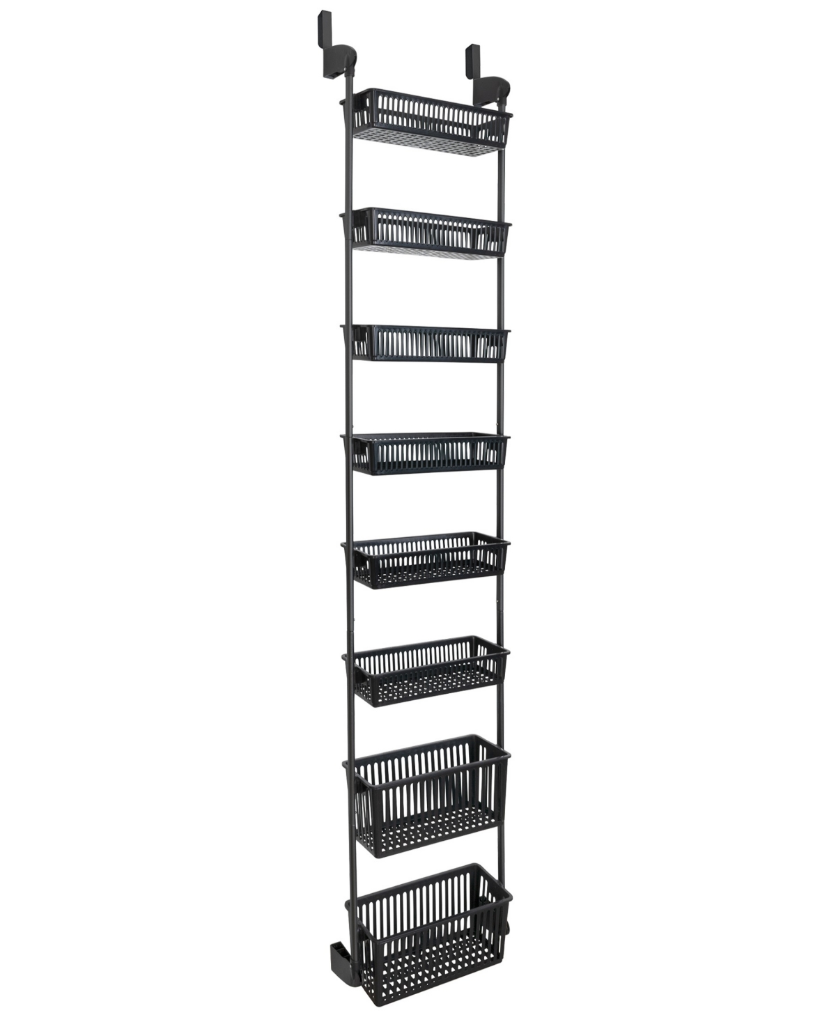 Smart Design 8-tier Over-the-door Hanging Pantry Organizer In All Black
