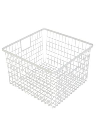 Nestable 9" x 16" x 6" Basket Organizer with Handles, Set of 4