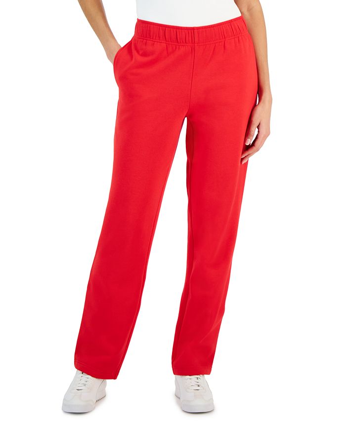 ID Ideology Women's Relaxed Wide-Leg Sweatpants, Created for Macy's - Macy's