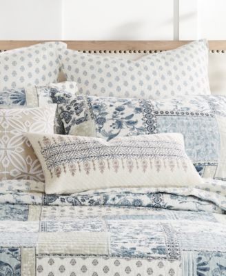 Aliza Folk Art Embroidered Decorative Pillow, 12" x 24"