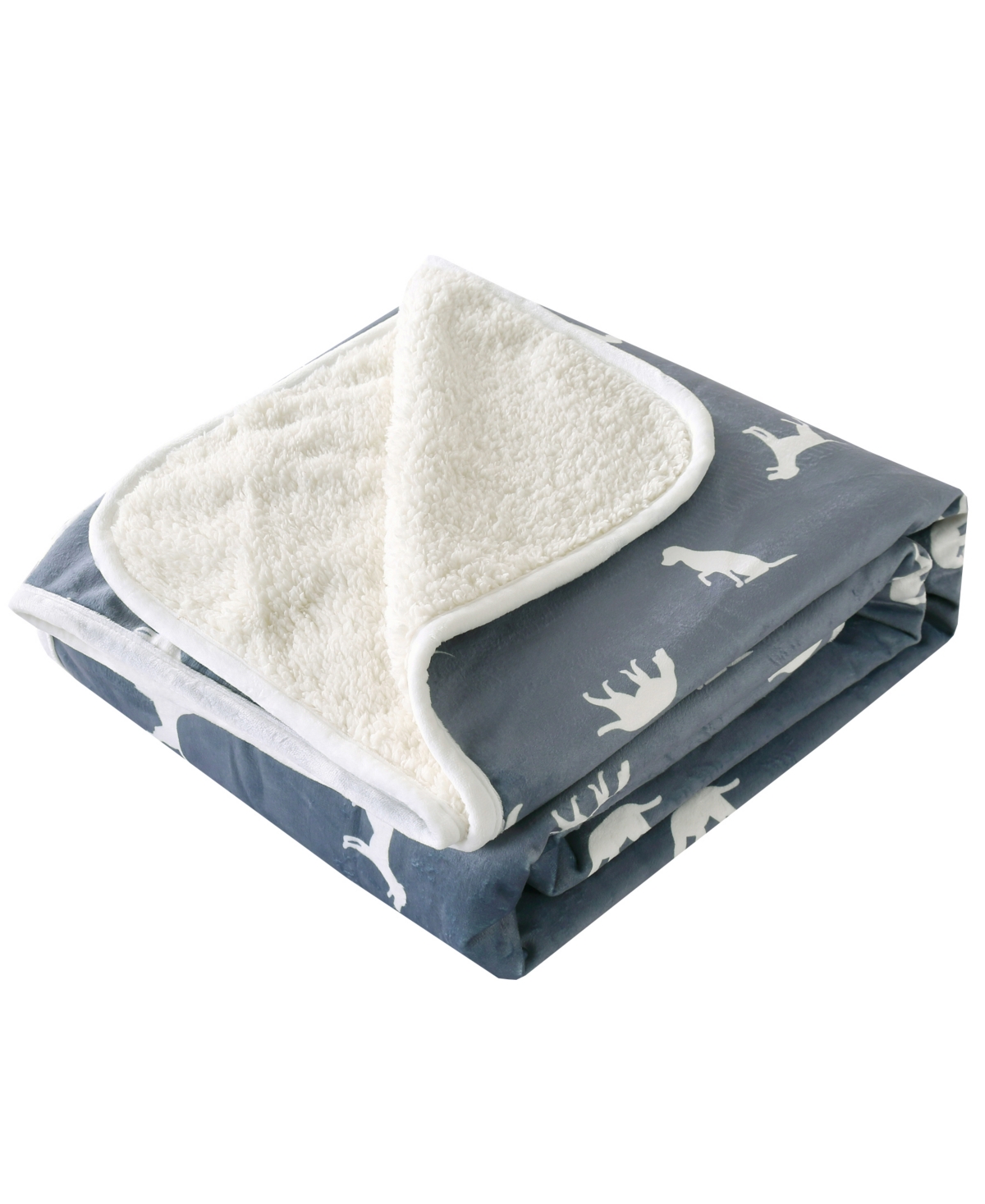 Happycare Textiles Advanced Water Resistant Pets Print Comfort Throw, 50