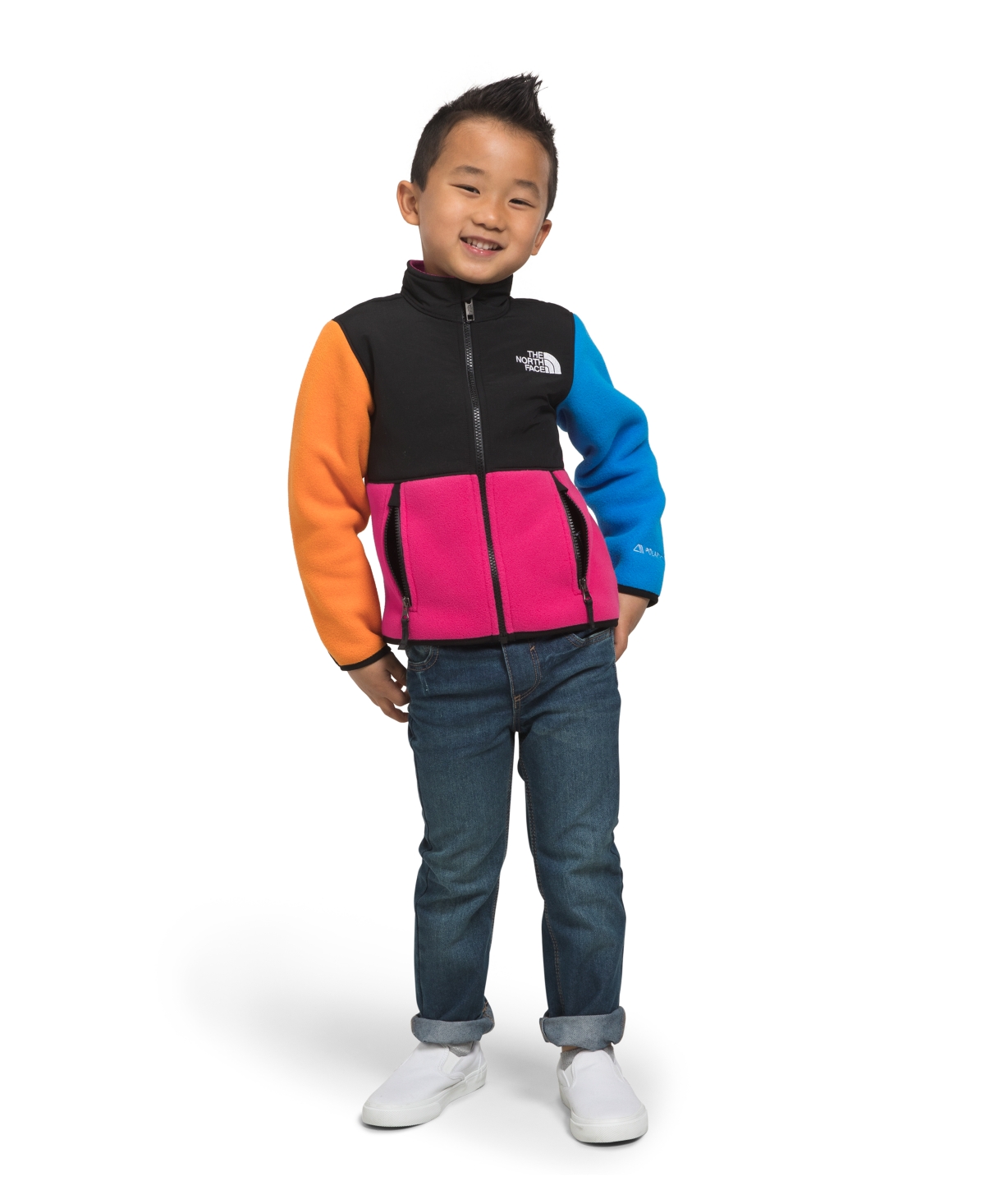 Shop The North Face Toddler And Little Unisex Denali Lightweight Jacket In Mr. Pink