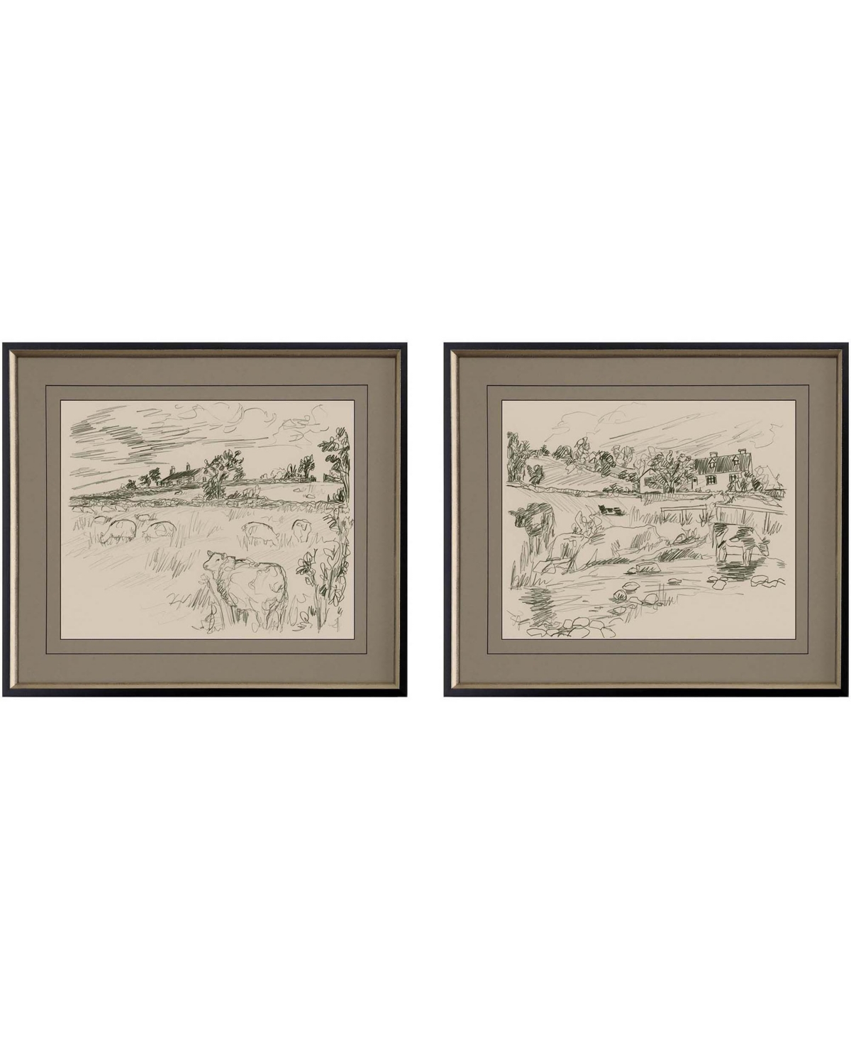 Paragon Picture Gallery Sepia Scenes I Framed Art, Set Of 2