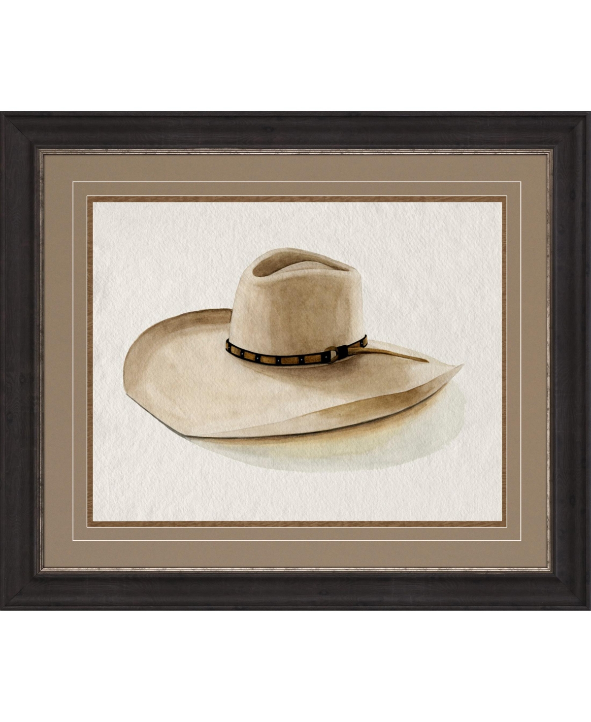 Paragon Picture Gallery Cowboy Hat I Framed Art In Beige