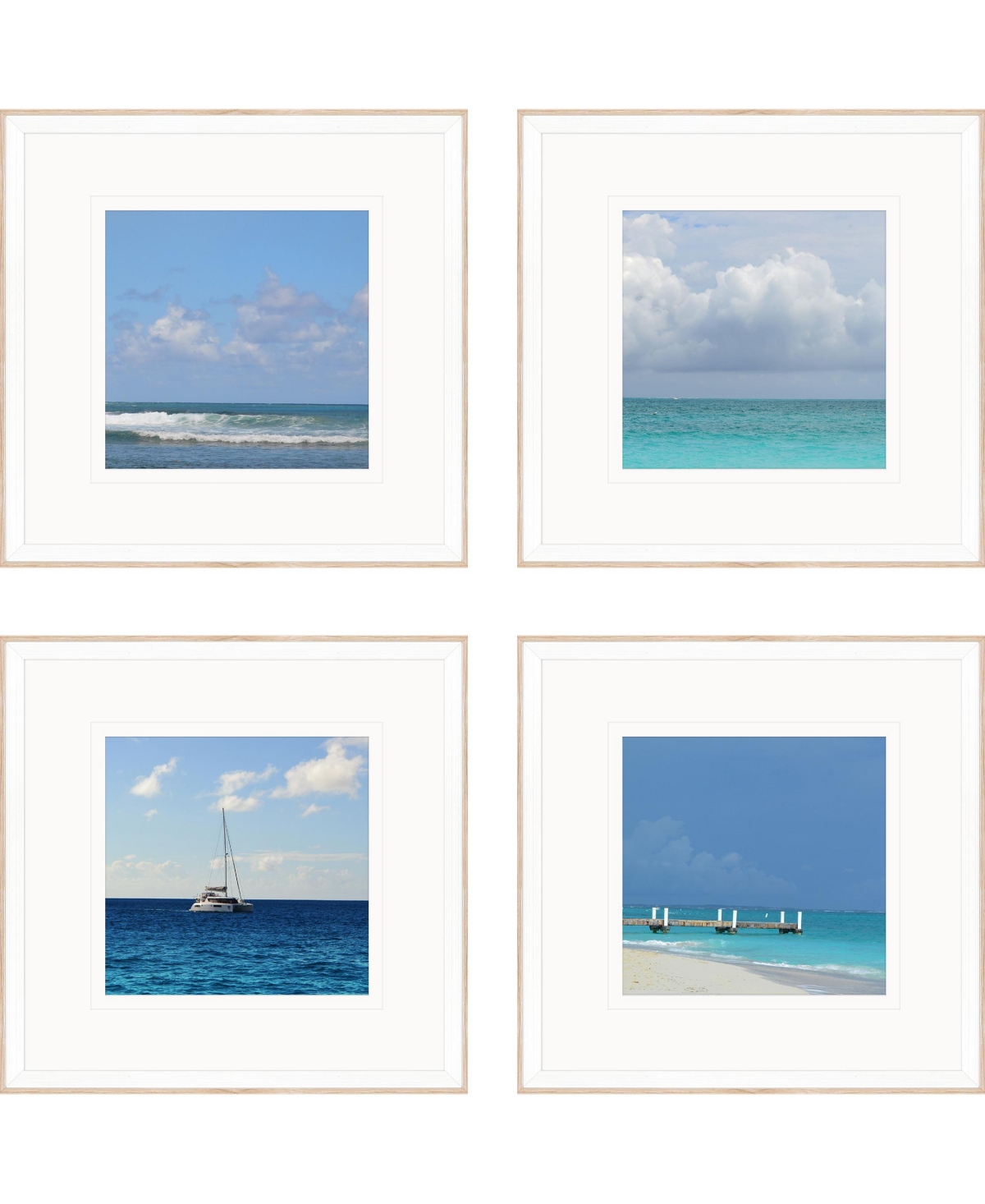 Paragon Picture Gallery Ocean Adventures I Framed Art, Set Of 4 In Blue