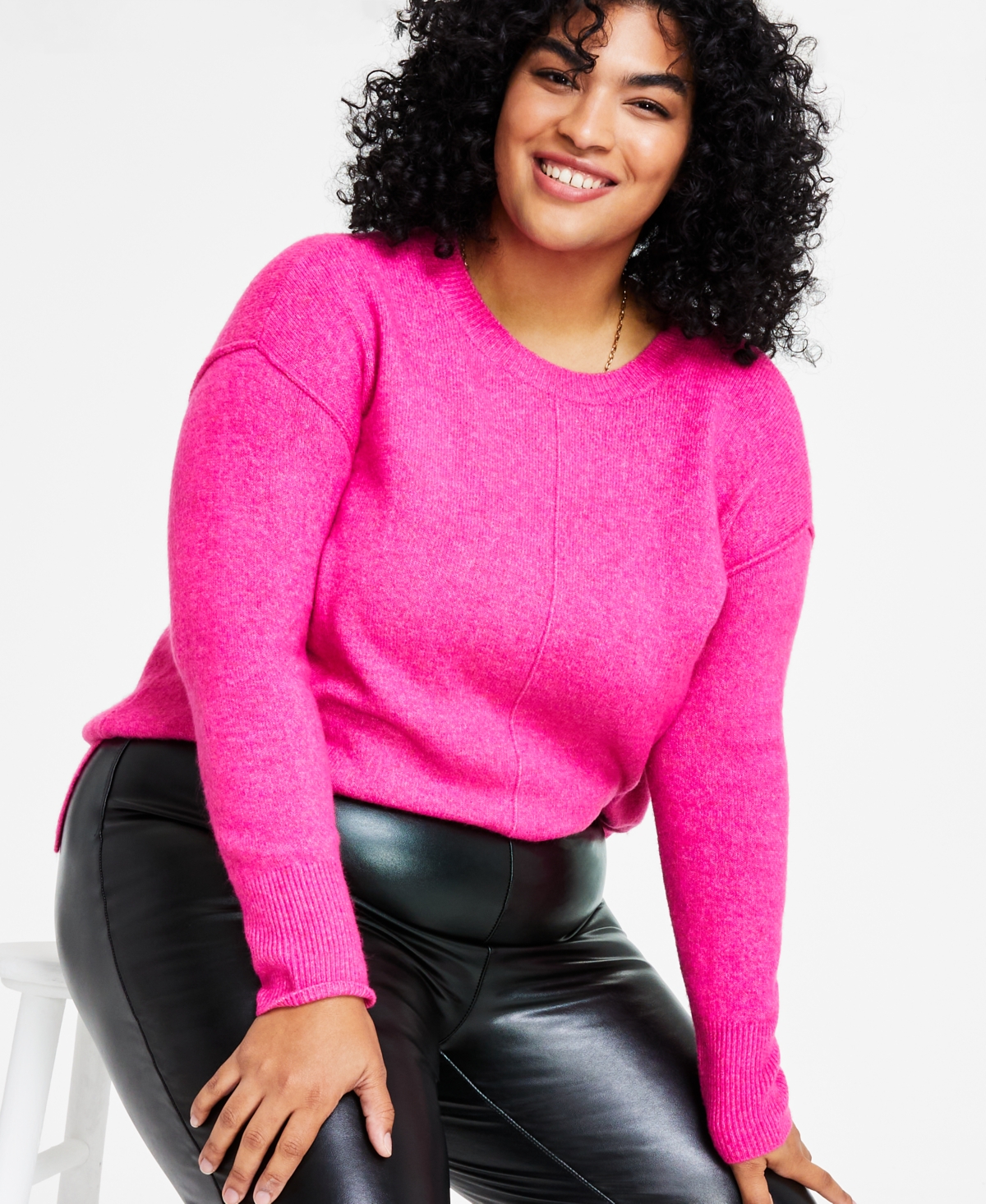 Vince Camuto Plus Size Faux-Leather Leggings