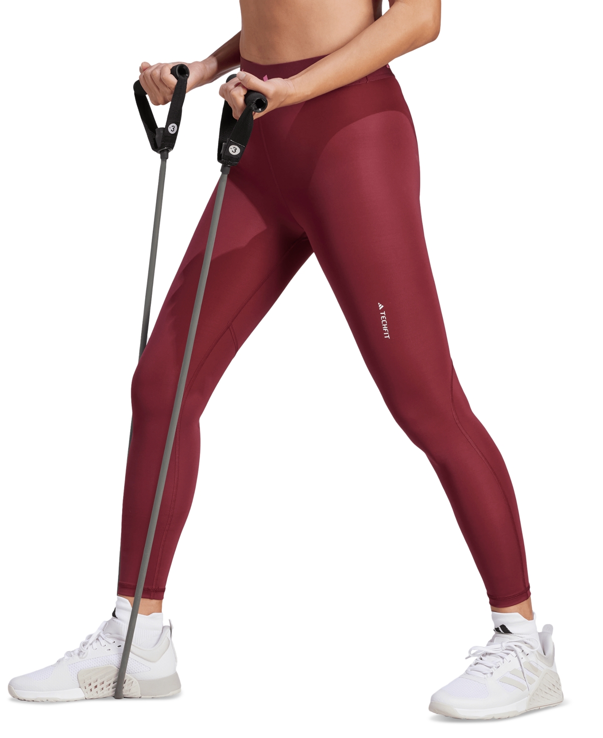 Adidas Originals Women's Techfit 7/8 Training Leggings In Shadow Red,pink Fusion