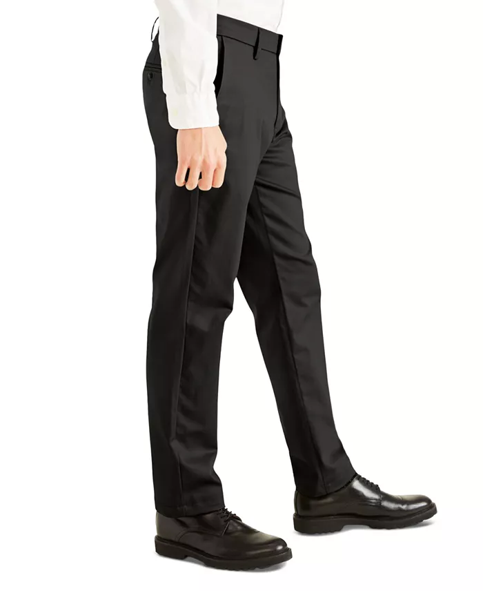 Men's Signature Slim Fit Iron Free Khaki Pants with Stain Defender - thumbnail 8