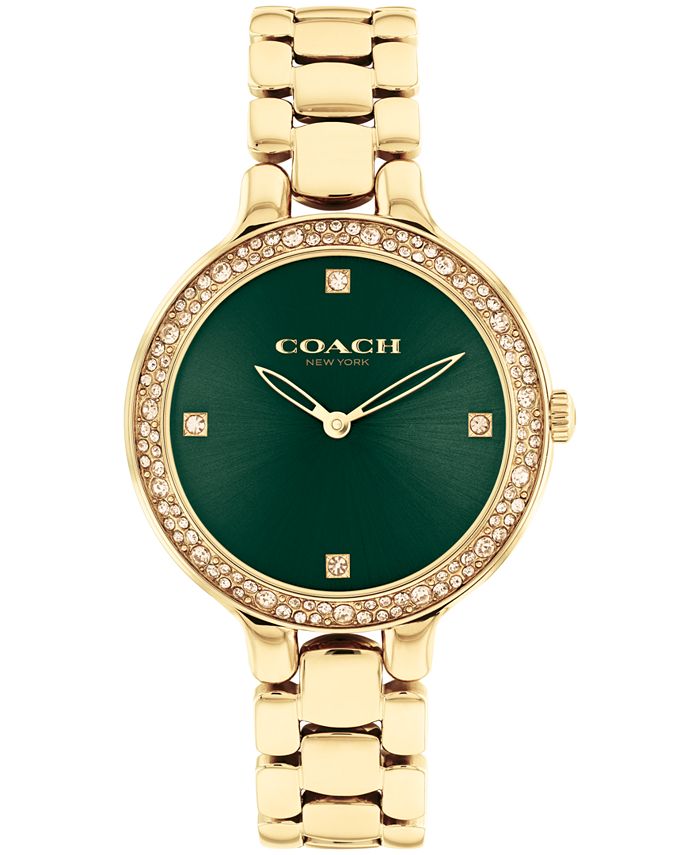 COACH Women s Chelsea Gold Tone Stainless Steel Bracelet Watch