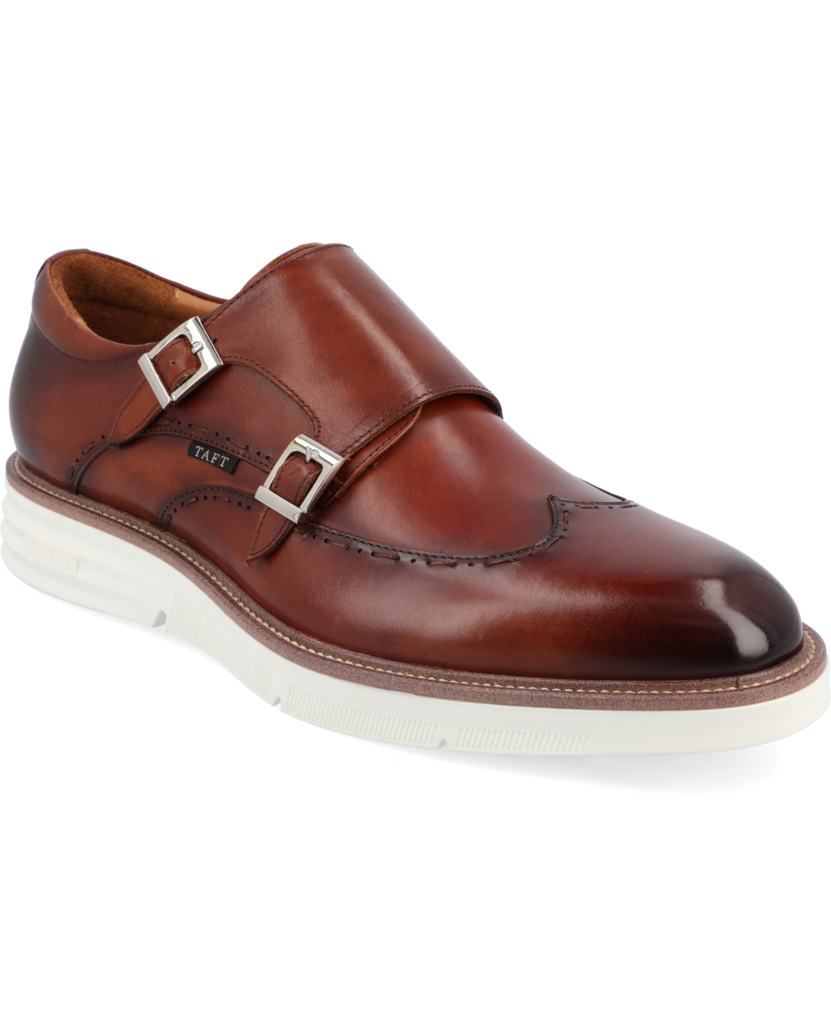 Shop Taft 365 Men's Model 105 Double Monk Shoes In Honey