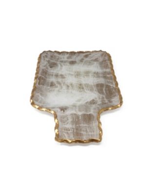 Gold-Tone Brushed Tray, Small