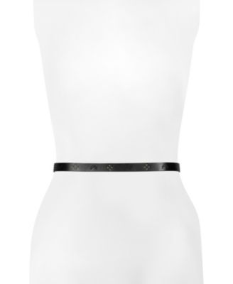 Women's 20mm Beaded Leather Belt