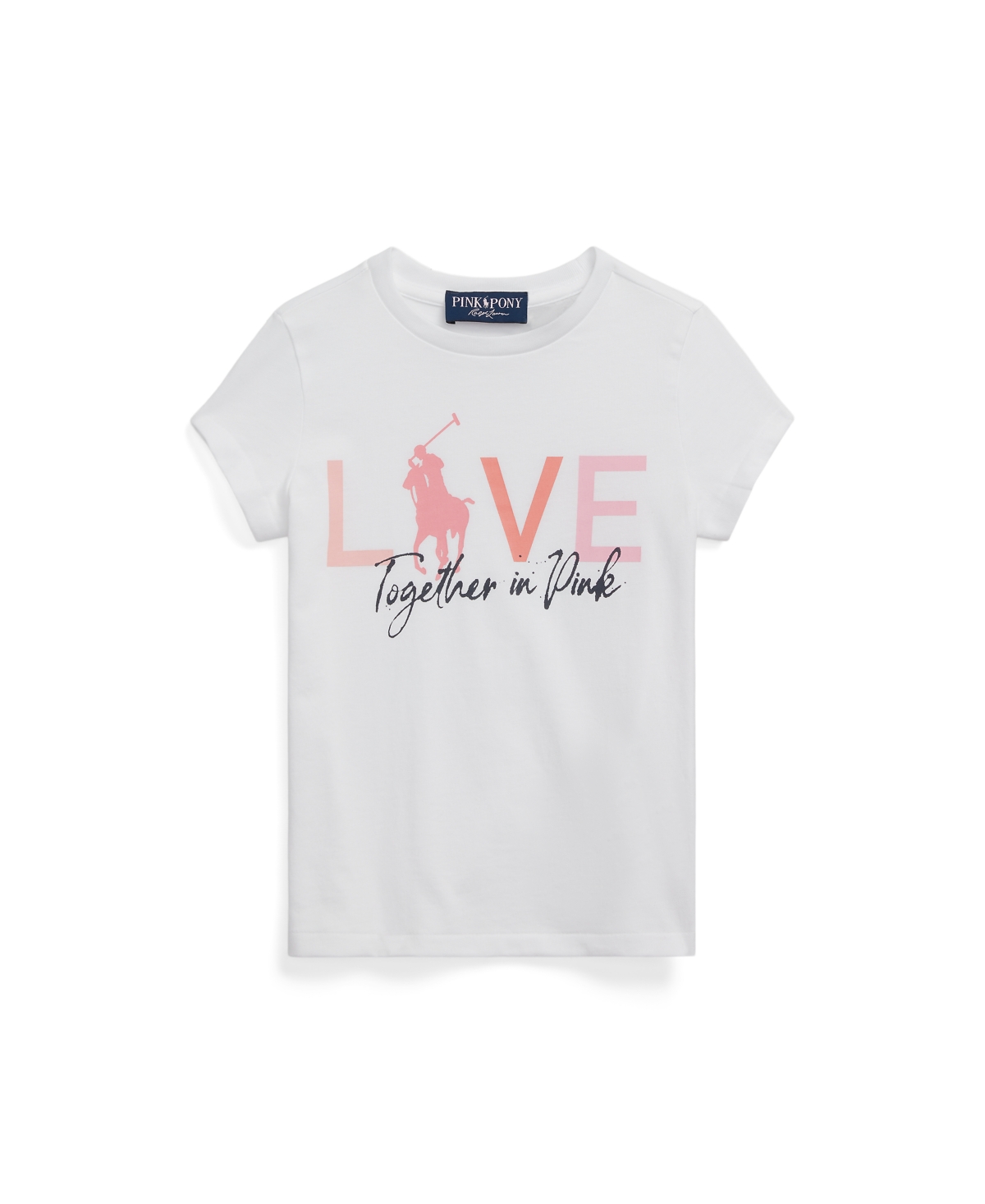 Polo Ralph Lauren Kids' Toddler And Little Girls Pony Cotton Jersey T-shirt In Deckwash White