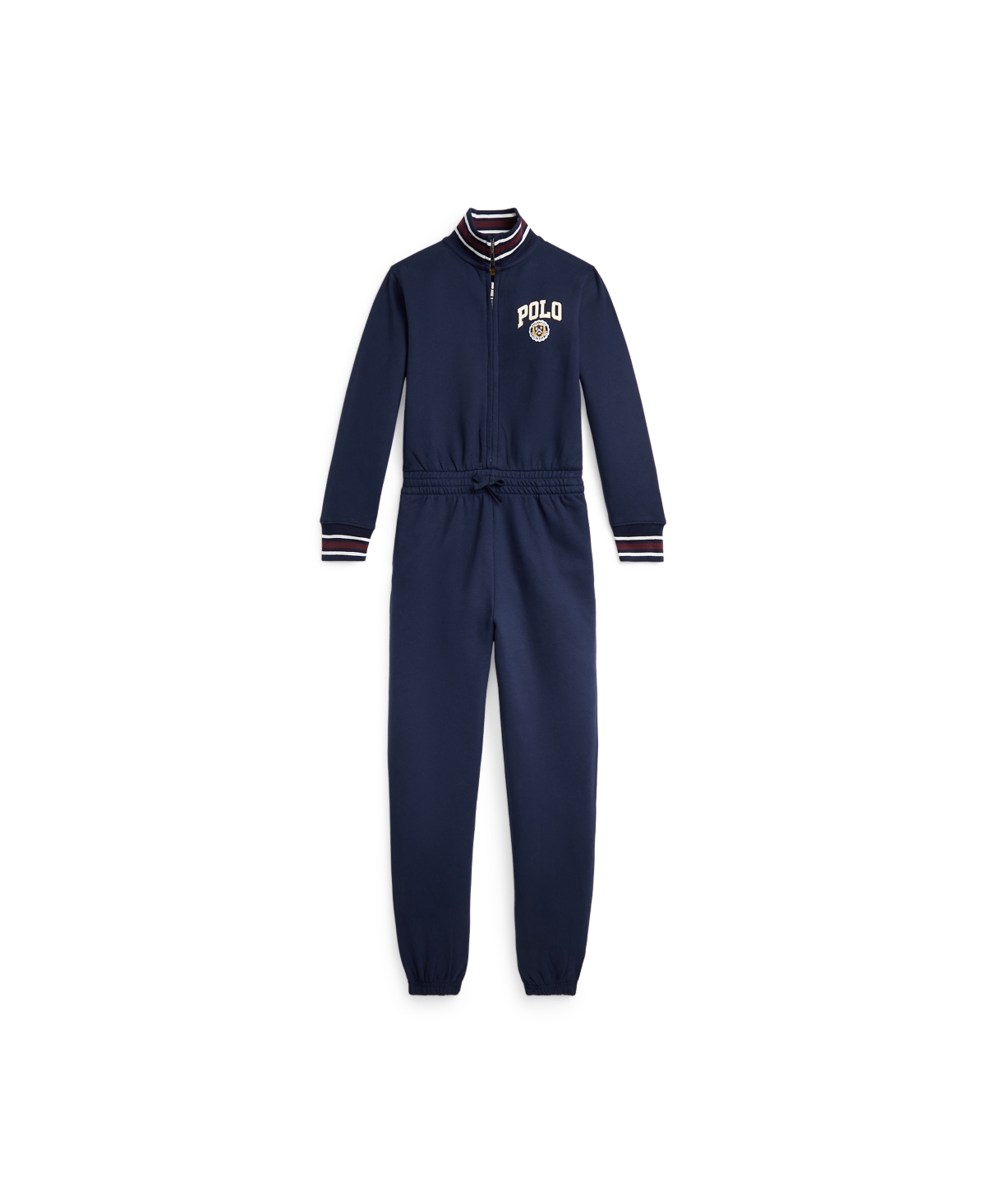 Polo Ralph Lauren Kids Logo Crest Fleece Jumpsuit In Refined Navy ModeSens
