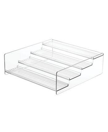 mDesign Plastic Bathroom Medicine Organizer, 4 Level Shelf, Clear - Macy's