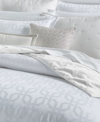 Fresco Jacquard 525-Thread Count Egyptian Cotton 3-Pc. Duvet Cover Set, Full/Queen, Created for Macy's