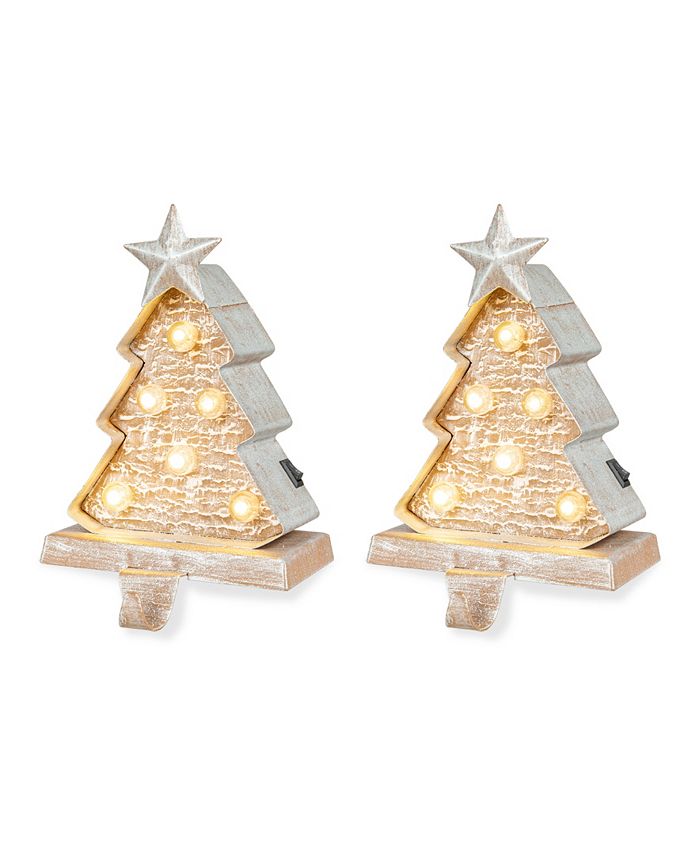Glitzhome led hotsell marquee stocking holder